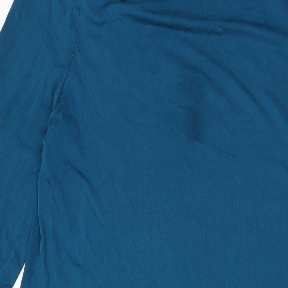 Roman Womens Blue Viscose A-Line Size 16 Round Neck Pullover