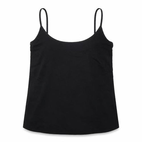 Marks and Spencer Womens Black Polyester Camisole T-Shirt Size 8 Scoop Neck