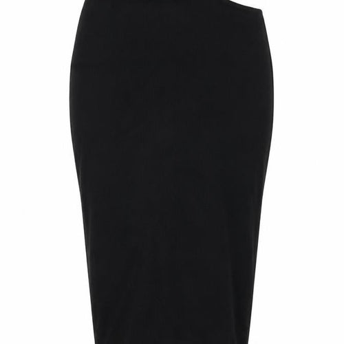Nasty Gal Womens Black Polyester Straight & Pencil Skirt Size 14