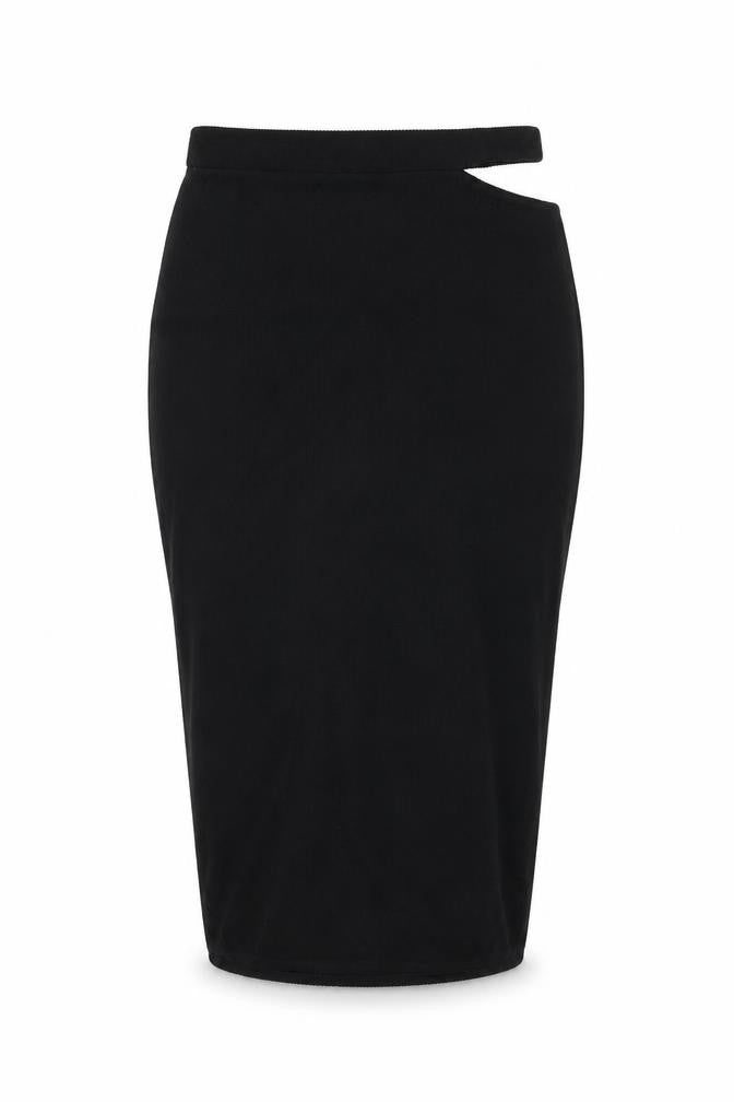 Nasty Gal Womens Black Polyester Straight & Pencil Skirt Size 14