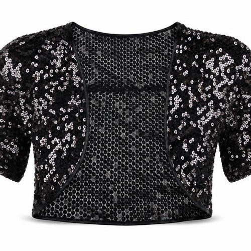 Evie Collection Womens Black V-Neck Polyamide Cardigan Jumper Size 14 - Sequins