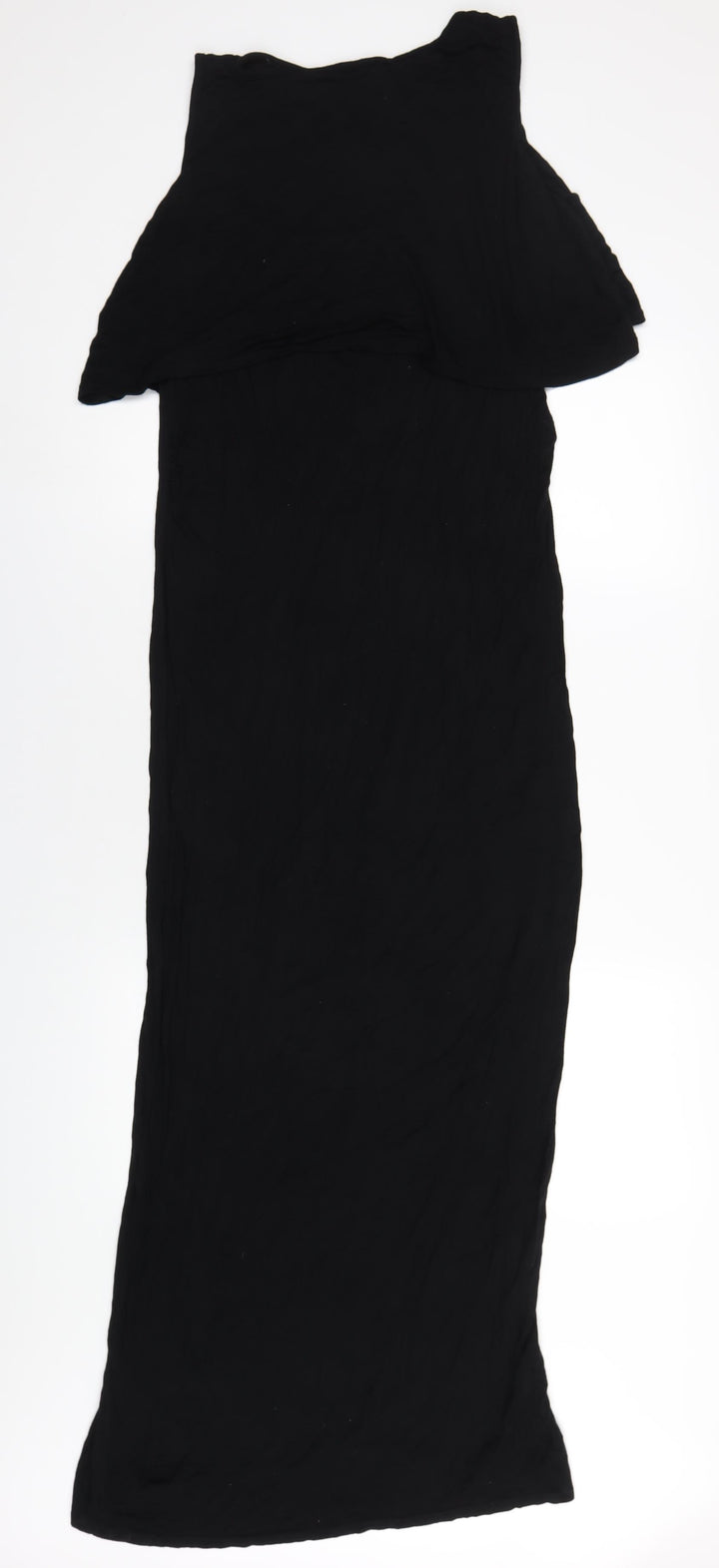 Boohoo Womens Black Viscose Maxi Size 16 Round Neck Pullover