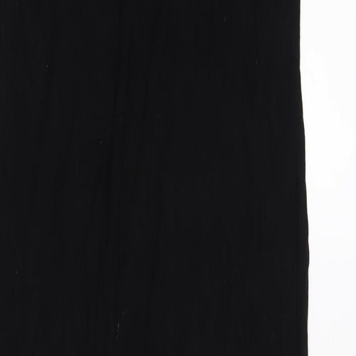 Boohoo Womens Black Viscose Maxi Size 16 Round Neck Pullover