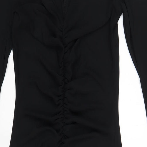 Debenhams Womens Black Polyester A-Line Size 10 V-Neck Pullover