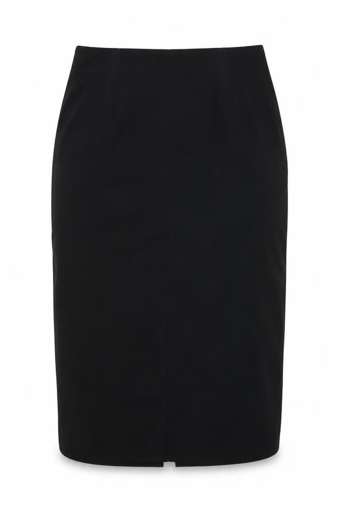 Marks and Spencer Womens Black Polyester Straight & Pencil Skirt Size 12 Zip
