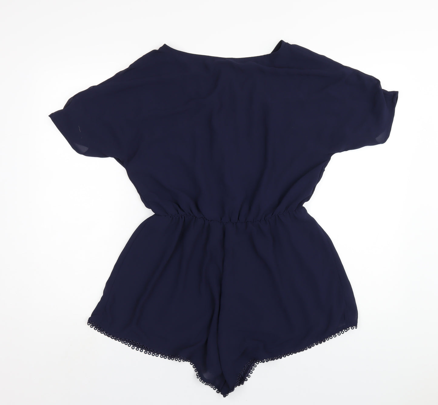 H&JM Womens Blue Polyester Playsuit One-Piece Size 12 Pullover