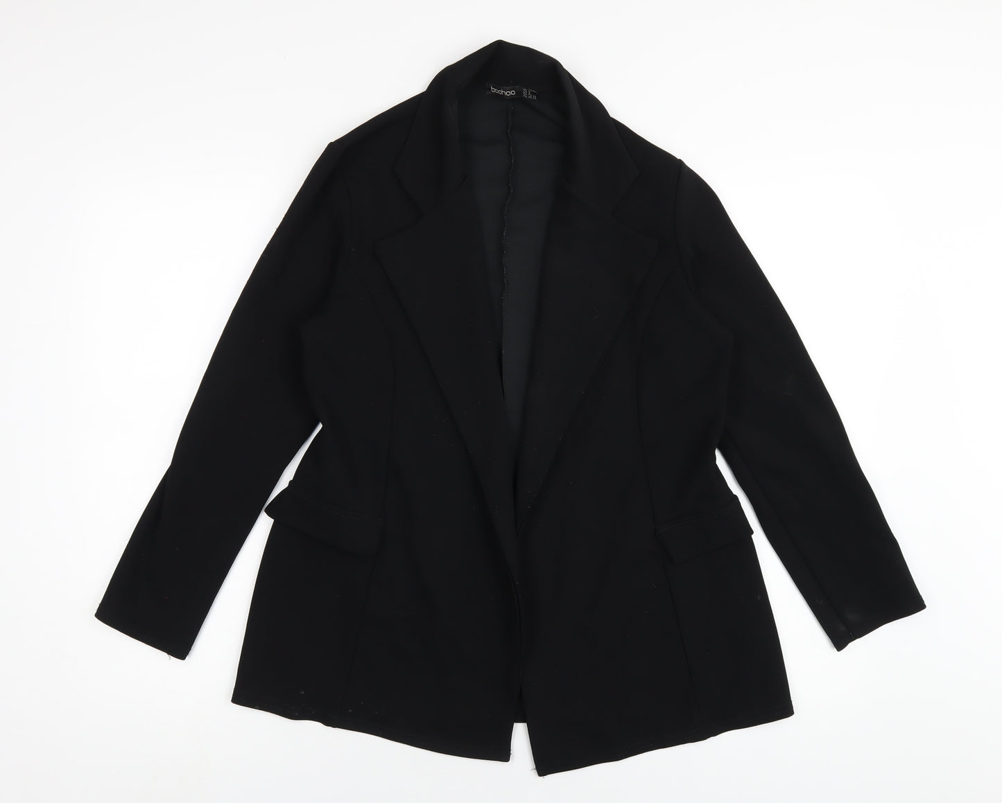 Boohoo Womens Black Jacket Blazer Size 10