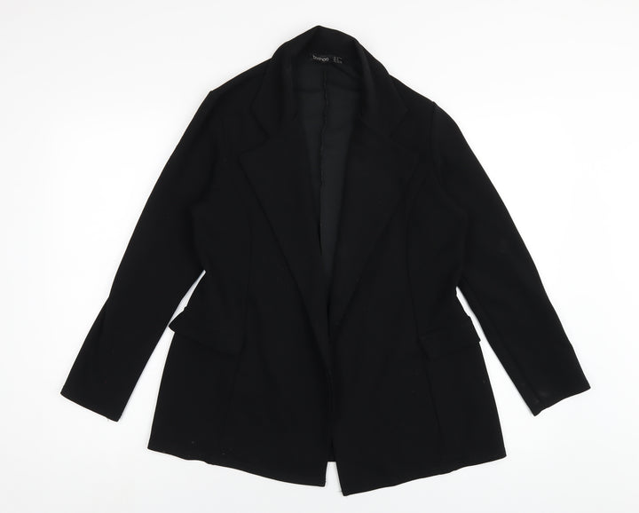 Boohoo Womens Black Jacket Blazer Size 10