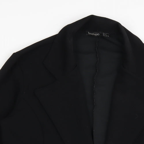 Boohoo Womens Black Jacket Blazer Size 10