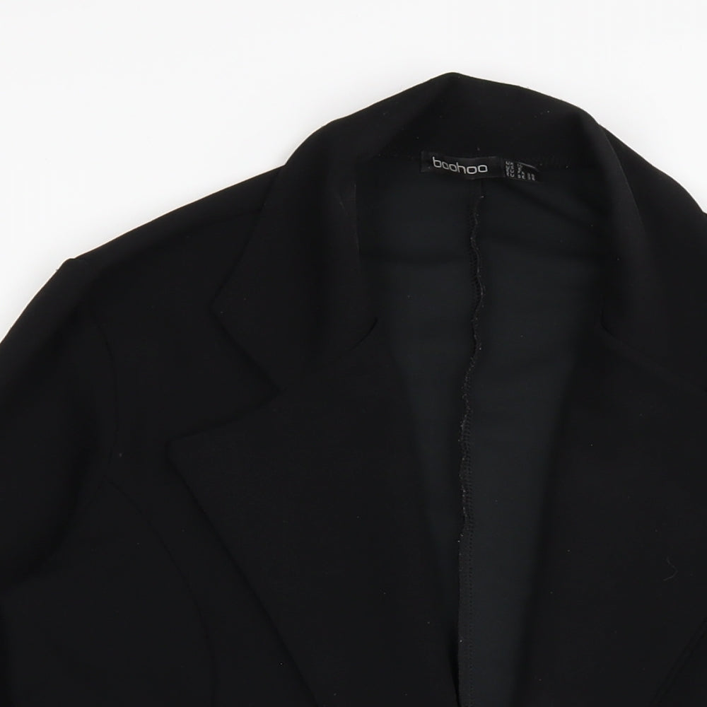 Boohoo Womens Black Jacket Blazer Size 10