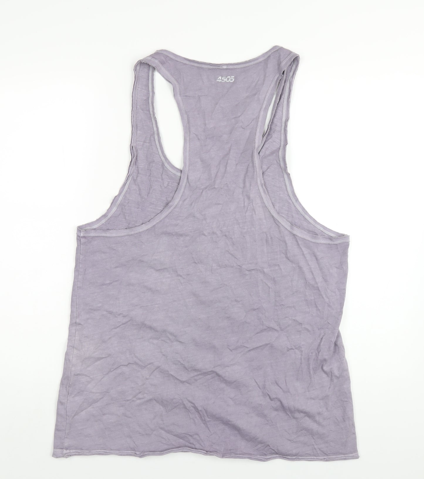 ASOS Womens Purple Cotton Basic Tank Size L Scoop Neck