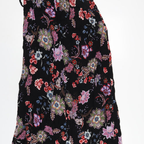 Patrons of Peace Womens Multicoloured Geometric Viscose A-Line Skirt Size M