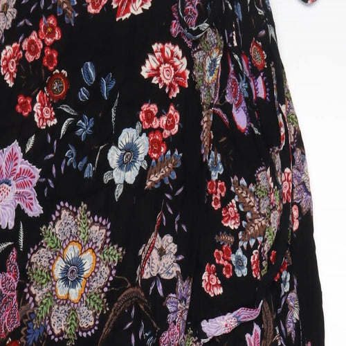 Patrons of Peace Womens Multicoloured Geometric Viscose A-Line Skirt Size M