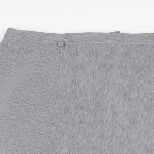 Berkertex Womens Grey Polyester A-Line Skirt Size 20 Zip