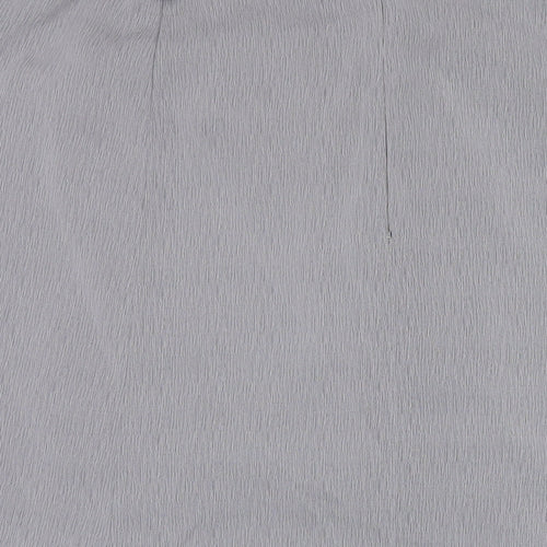 Berkertex Womens Grey Polyester A-Line Skirt Size 20 Zip