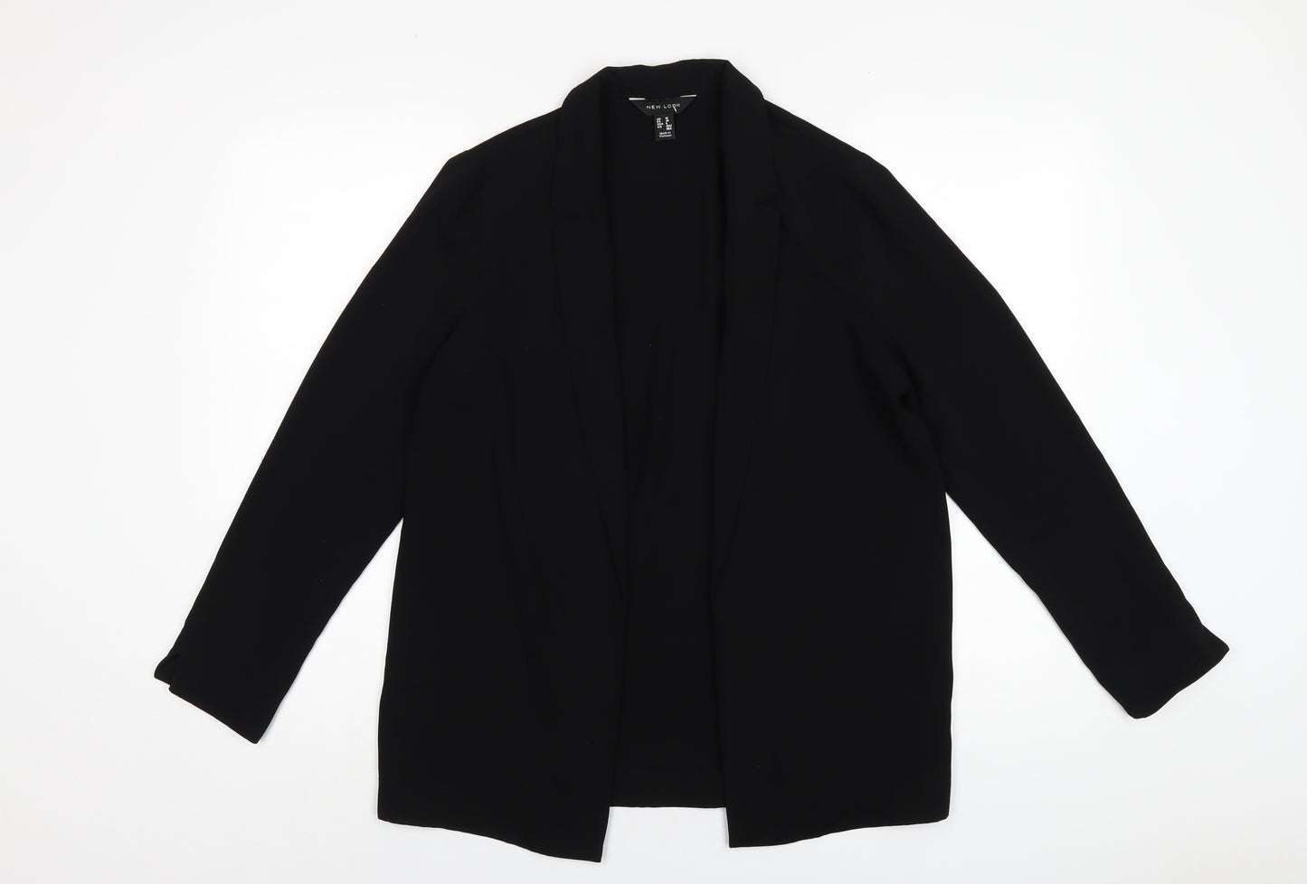 New Look Womens Black Jacket Blazer Size 10