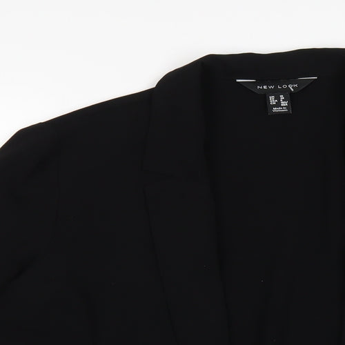 New Look Womens Black Jacket Blazer Size 10