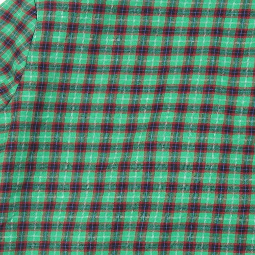 Heartbreak Womens Green Plaid Jacket Blazer Size 10 Button