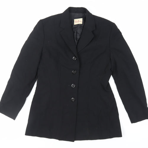 Betty Barclay Womens Black Jacket Blazer Size 8 Button - Vintage