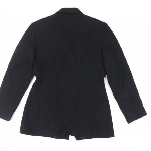 Betty Barclay Womens Black Jacket Blazer Size 8 Button - Vintage