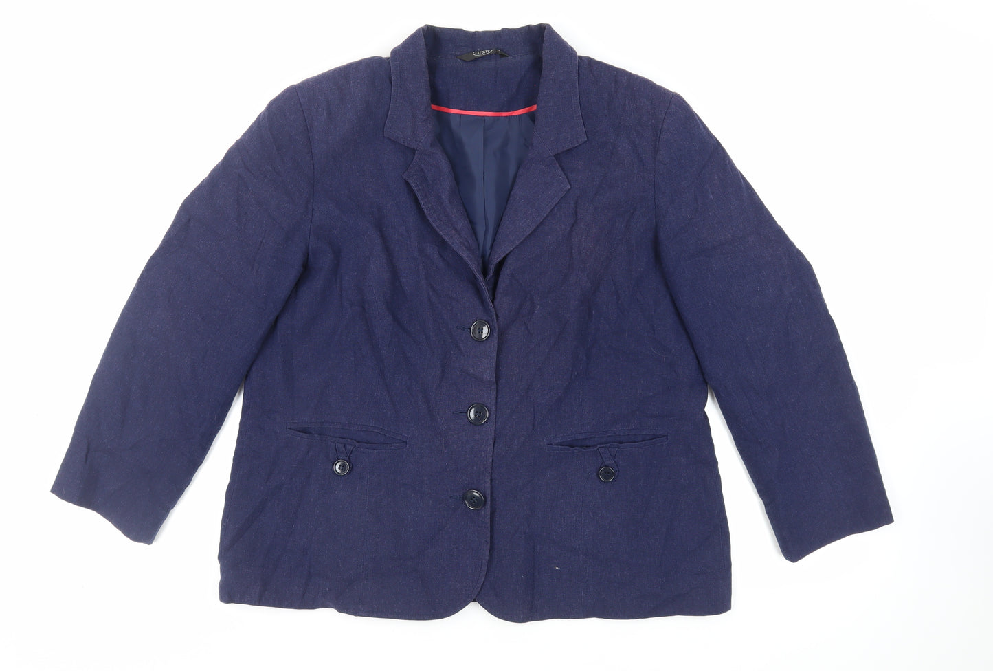Bonmarché Womens Blue Jacket Blazer Size 18 Button