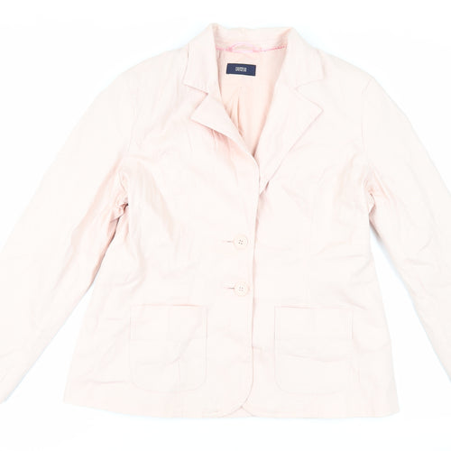 Marks and Spencer Womens Pink Jacket Blazer Size 18 Button