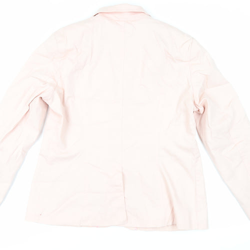 Marks and Spencer Womens Pink Jacket Blazer Size 18 Button