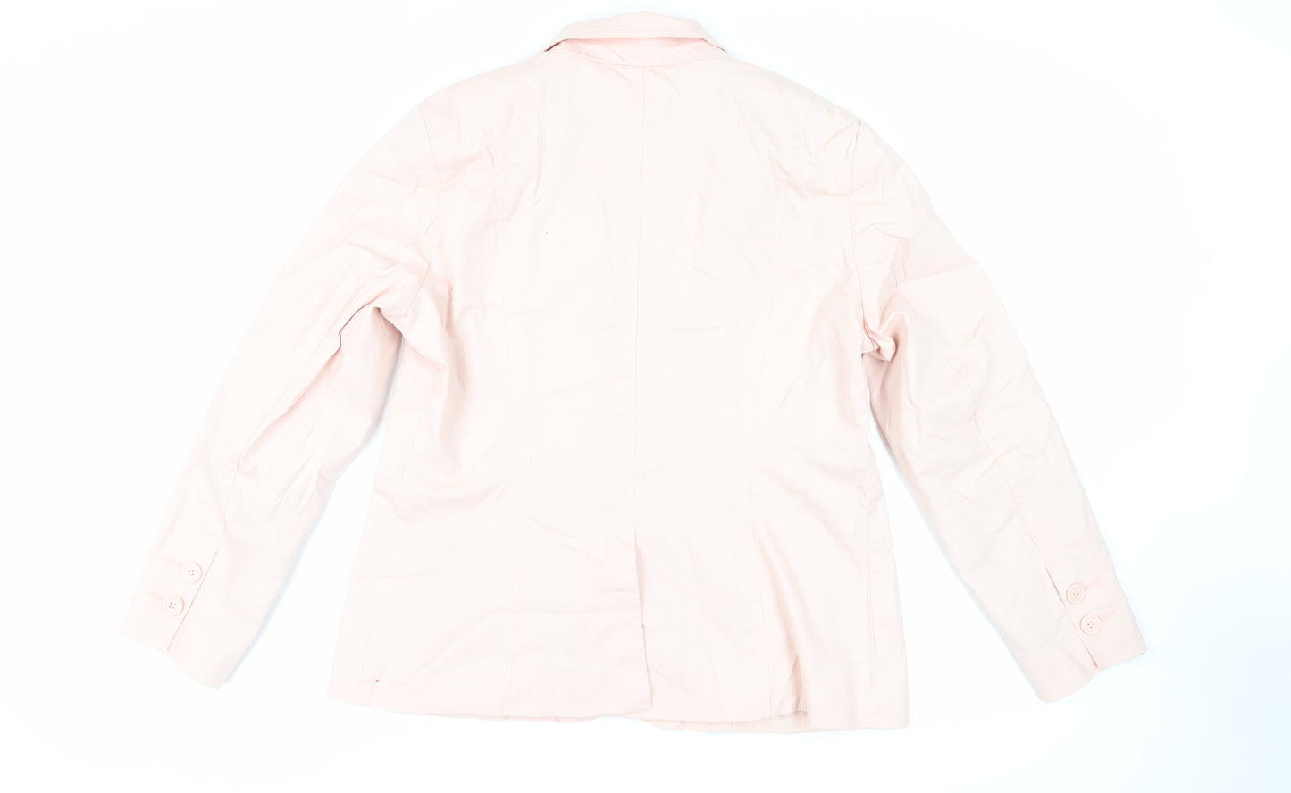 Marks and Spencer Womens Pink Jacket Blazer Size 18 Button