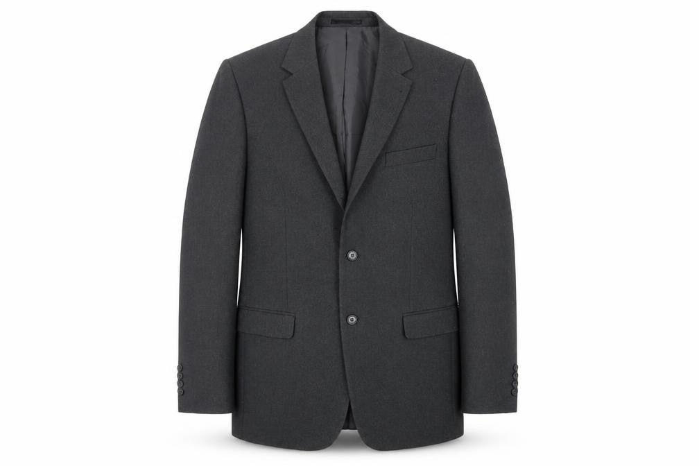 Greenwoods Mens Grey Polyester Jacket Suit Jacket Size 42 Regular
