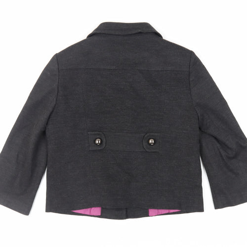 Marks and Spencer Womens Grey Jacket Blazer Size 12 Button