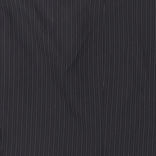 Marks and Spencer Mens Black Striped Polyester Jacket Suit Jacket Size 46 Regular