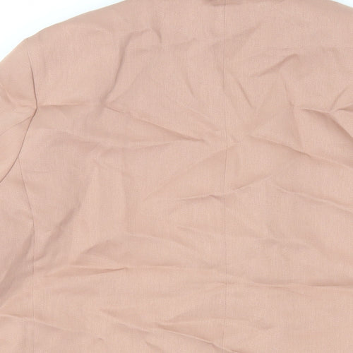 H&M Womens Pink Jacket Blazer Size S Button