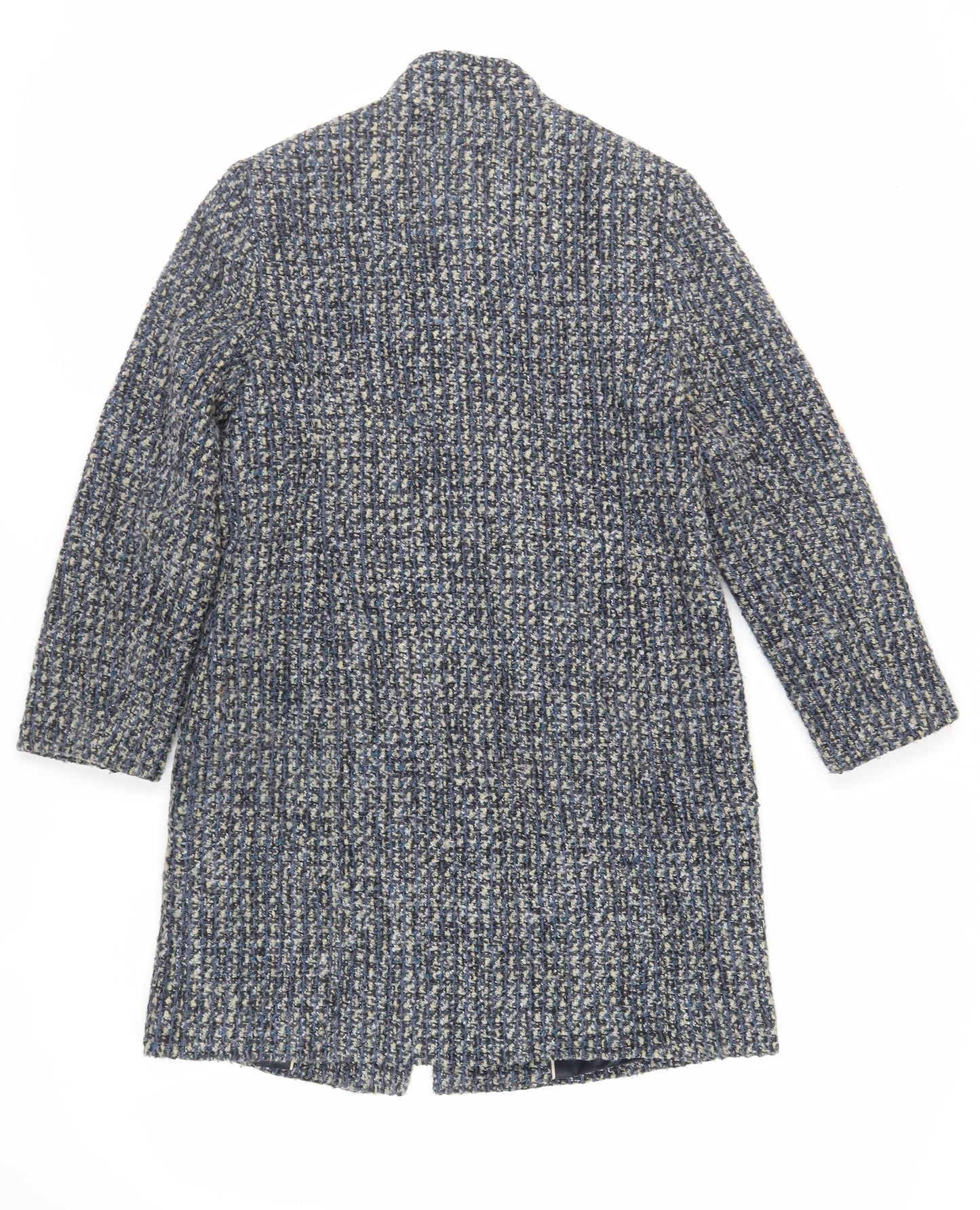 Marks and Spencer Womens Blue Overcoat Coat Size 10 Button