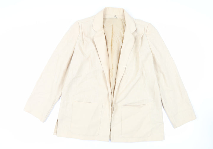 St Michael Womens Ivory Jacket Blazer Size 16 - Vintage