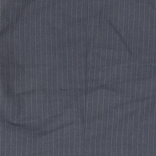 Pierre Marcel Mens Blue Striped Wool Jacket Suit Jacket Size 46 Regular