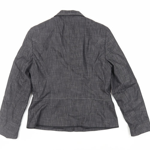 Gerry Weber Womens Grey Jacket Size 10 Zip