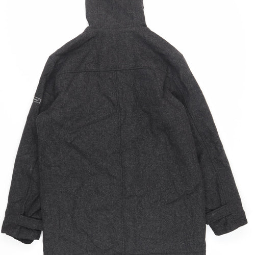 Ben Sherman Mens Grey Jacket Size S Zip - Hooded Zipped Pockets