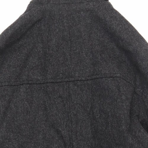 Ben Sherman Mens Grey Jacket Size S Zip - Hooded Zipped Pockets