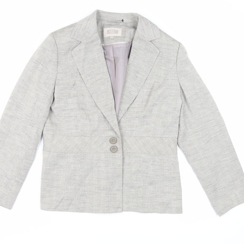 NEXT Womens Grey Jacket Blazer Size 16 Button