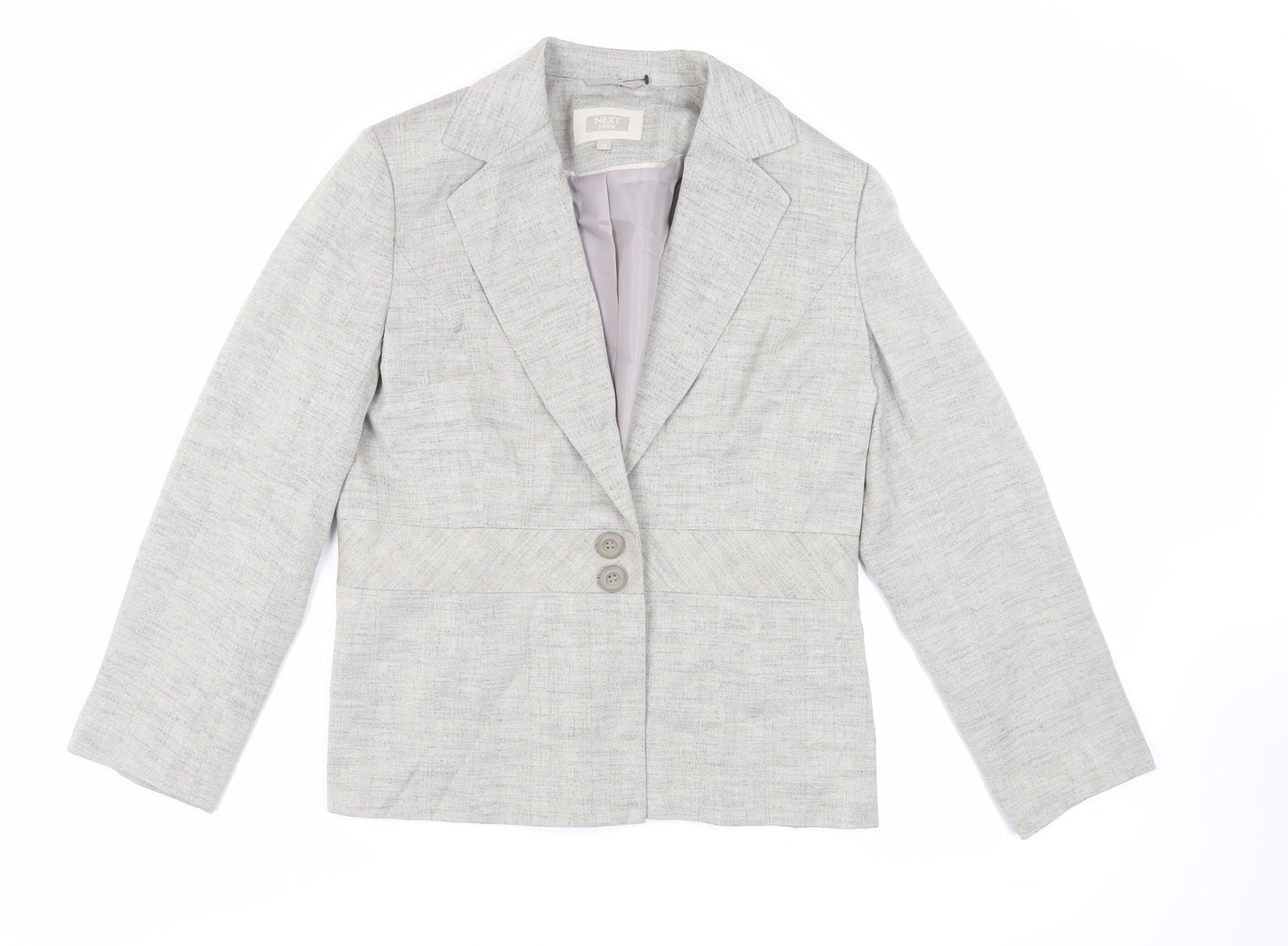 NEXT Womens Grey Jacket Blazer Size 16 Button