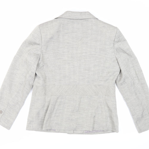 NEXT Womens Grey Jacket Blazer Size 16 Button
