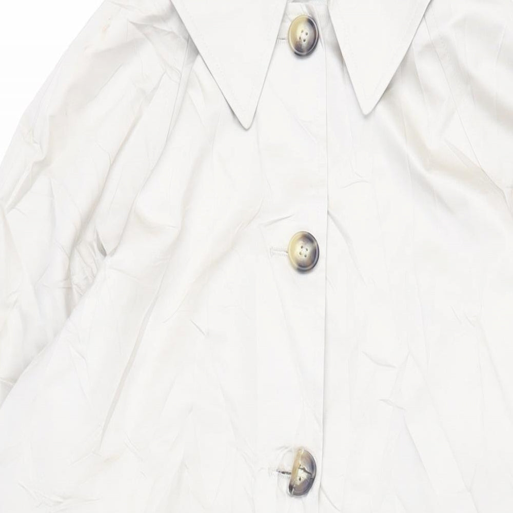Marks and Spencer Womens Beige Pea Coat Coat Size 18 Buckle