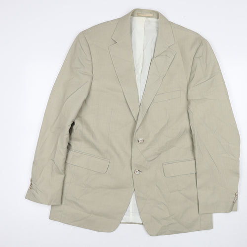 Cruise Mens Beige Polyester Jacket Suit Jacket Size 40 Regular