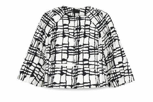 Front view of Principles women’s white jacket blazer, size UK 10, hook & eye