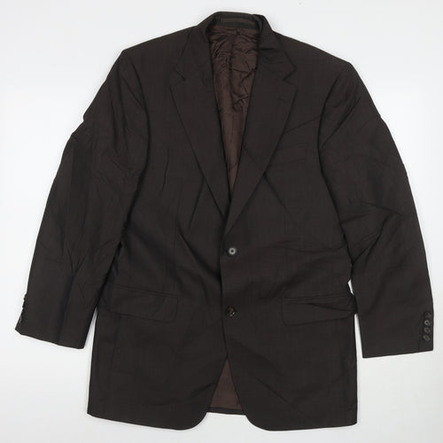 Fariani Mens Grey Wool Jacket Suit Jacket Size 40 Regular