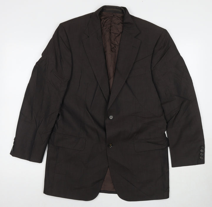 Fariani Mens Grey Wool Jacket Suit Jacket Size 40 Regular