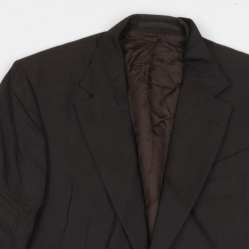 Fariani Mens Grey Wool Jacket Suit Jacket Size 40 Regular
