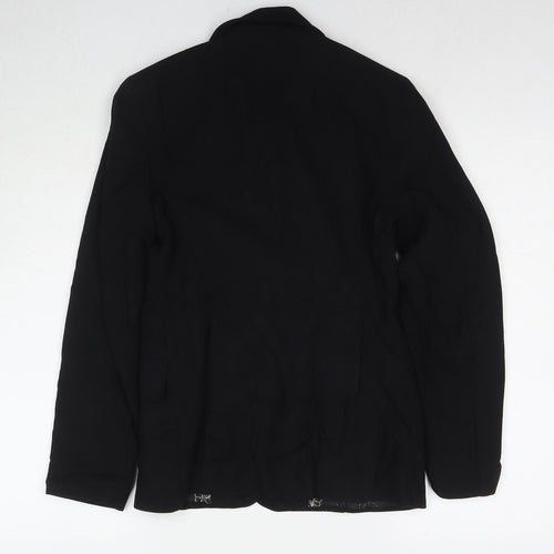 Marks and Spencer Womens Black Jacket Blazer Size 8 Zip