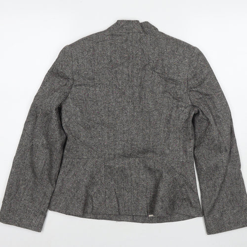 Minuet Womens Grey Jacket Blazer Size 10 Button
