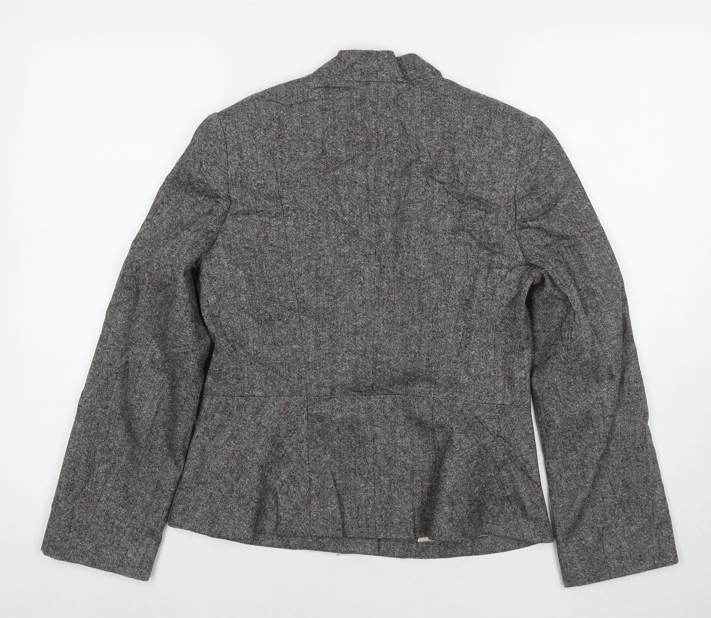Minuet Womens Grey Jacket Blazer Size 10 Button